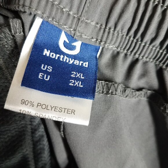 Northyard Shorts Adult 2XL Gray Athletic Running Pull On Training 7" Gym Men's - Picture 11 of 11